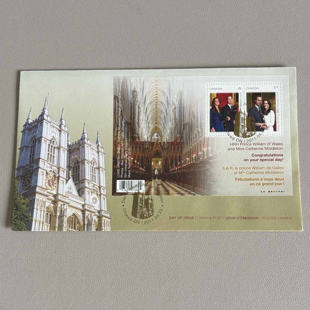 Commemorative Postcard with Stamps 2011